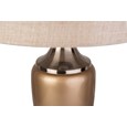 Large Malham Champagne Gold and Silver Classic Ceramic Table Lamp and Shade