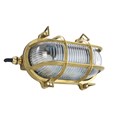 Elipta Clyde Oval Bulkhead - Solid Brass c/w Winguts