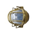 Elipta Clyde Oval Bulkhead - Solid Brass c/w Winguts