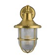 Elipta Greenwich Outdoor Wall Lantern Light - Solid Brass