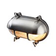 Elipta Portsmouth Oval Eyelid Bulkhead - Solid Brass, Nickel Plated Finish