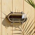Elipta Portsmouth Oval Eyelid Bulkhead - Solid Brass, Nickel Plated Finish