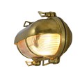 Elipta Portsmouth Oval Eyelid Bulkhead Wall Light - Soild Brass