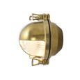 Elipta Portsmouth Oval Eyelid Bulkhead Wall Light - Soild Brass