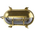 Elipta Portsmouth Oval Eyelid Bulkhead Wall Light - Soild Brass