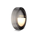 Elipta Chatham Eyelid Outdoor Wall Light - Solid Brass, Nickel Plated Finish