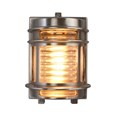 Elipta Dartmouth Outdoor Wall Light - Solid Brass, Nickel Pleated Finish