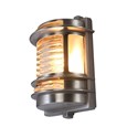 Elipta Dartmouth Outdoor Wall Light - Solid Brass, Nickel Pleated Finish