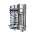 Elipta Dartmouth Outdoor Wall Light - Solid Brass, Nickel Pleated Finish