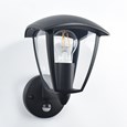 Patilo Dome top PIR Lantern - E27 - Aluminium - Black