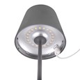 Elipta Rechargeable Battery Outdoor LED Table Lamp - Grey