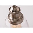 Echo Industrial Style Modern Switched Wall Light & Clear Glass - Pewter