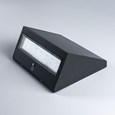 Patilo Solar Rechargeable Outdoor Wedge Wall Light - Black
