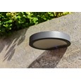 Patilo Solar Rechargeable Outdoor Disc Wall Light - Black