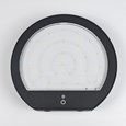 Patilo Solar Rechargeable Outdoor Disc Wall Light - Black