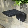 Patilo Sunny Solar Wall Light with PIR - Aluminium - Black