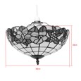 Lily Tiffany Style Stained Glass Uplighter Ceiling Light Shade