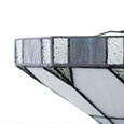 Cream Stained Glass Uplighter - Tiffany Style Pendant Light Shade