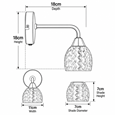 Hendon Gold Brass Effect Wall Light Single Switched