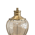Hepburn Large Amber Glass & Antique Brass Table Lamp Base Only
