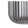 Echo Modern Pewter Wall Light with Grey Linen Shade