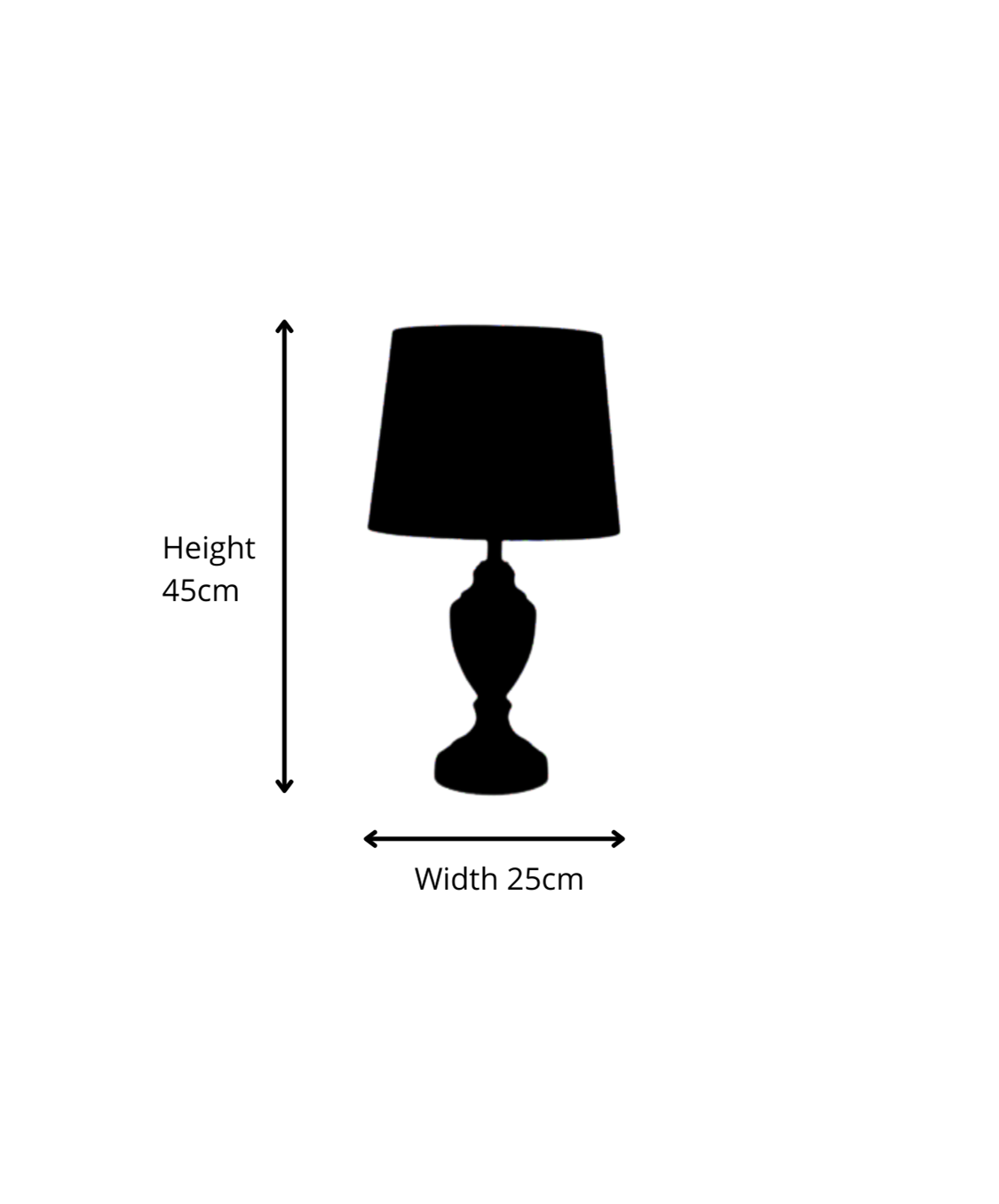 Malham Small Grey Table Lamp with Silver Lined Shade