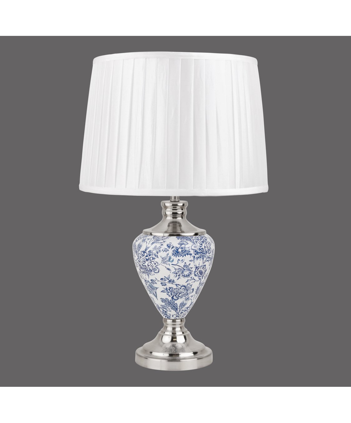 Hepburn Large Ceramic Table Lamp with Matching Shade Modern White
