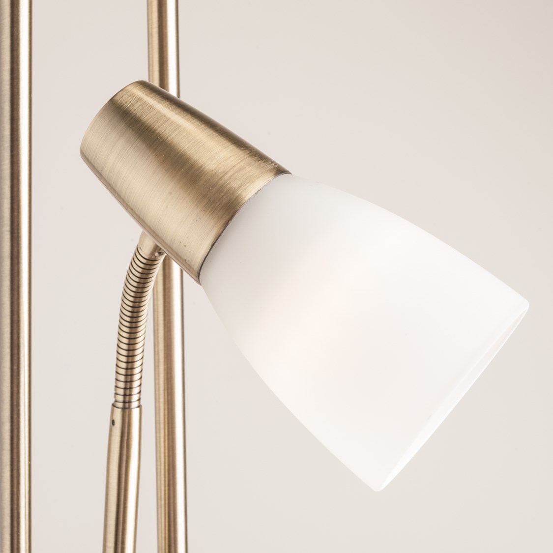 Mother and Child Floor Lamp Antique Brass Complete With LED Bulbs