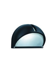 Searchlight Outdoor & Porch Wall Light-  Black Aluminium - Half Moon