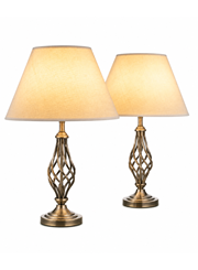 Kingswood Barley Twist Table Lamps (Pair)