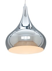 Modern Designer Teardrop Ceiling Pendant Light - Chrome - Large Modern Designer Teardrop Ceiling Pendant Light - Chrome - Large