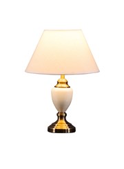 Bailey Antique Brass & Cream Table Lamp Bailey Antique Brass & Cream Table Lamp