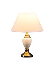 Bailey Antique Brass & Cream Table Lamp