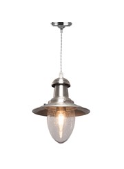 Fisherman Single Pendant Ceiling Light - Silver