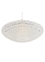 Crystal Ceiling Uplighter - Non Electric Pendant Shade - Easy Fit Light - Glass