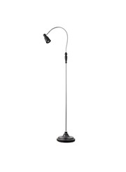 Heavyweight Modern Black Chrome Reading Floor Lamp with LED Daylight Bulb Heavyweight Modern Black Chrome Reading Floor Lamp with LED Daylight Bulb
