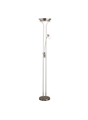 Mother and Child Floor Lamp - Satin Nickel - Complete With LED Bulbs
