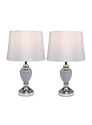 Bailey Table Lamps with Natural Linen Shade (Pair) Bailey Table Lamps with Natural Linen Shade (Pair)