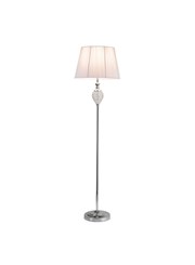 Hannah Chrome & Crystal Standard Floor Lamp & Ivory String Shade Hannah Chrome & Crystal Standard Floor Lamp & Ivory String Shade