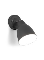 Ardley Dark Grey Unswitched Adjustable Directional Head Wall Light Ardley Dark Grey Unswitched Adjustable Directional Head Wall Light