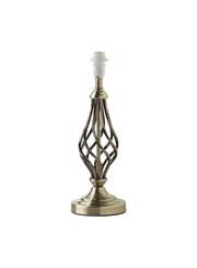 Queenswood Classic Barley Twist Table Lamp Base Only - Antique Brass Queenswood Classic Barley Twist Table Lamp Base Only - Antique Brass