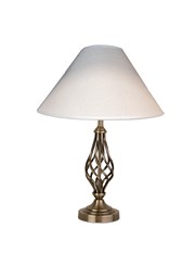 Kingswood Barley Twist Antique Brass Table Lamp