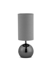 Bedford Modern Black Brushed Metal Ball Small Touch Control Table Lamp Bedford Modern Black Brushed Metal Ball Small Touch Control Table Lamp