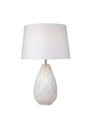 Modern Origami Geometric Metal Table Lamp with Ivory Linen Shade Modern Origami Geometric Metal Table Lamp with Ivory Linen Shade