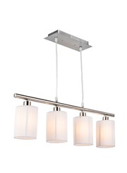 Korus 4 Bar Light with White Shade - Ceiling Light Korus 4 Bar Light with White Shade - Ceiling Light