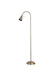 Flexi Floor Lamp - Antique Brass - Complete with LED Bulb