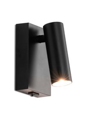LIMA BLACK WALL LIGHT LED SWITCHED LIMA BLACK WALL LIGHT LED SWITCHED