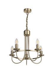 Islington Modern Antique 5-Light Ceiling Chandelier - Brass Hoop/Ring Design Islington Modern Antique 5-Light Ceiling Chandelier - Brass Hoop/Ring Design