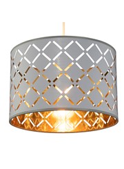 Laiser Cut Out Gold Lined Pendant Shade