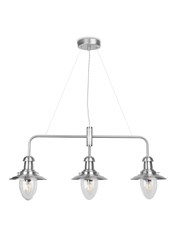 Fisherman Satin Silver Bar Pendant Ceiling Light Fisherman Satin Silver Bar Pendant Ceiling Light